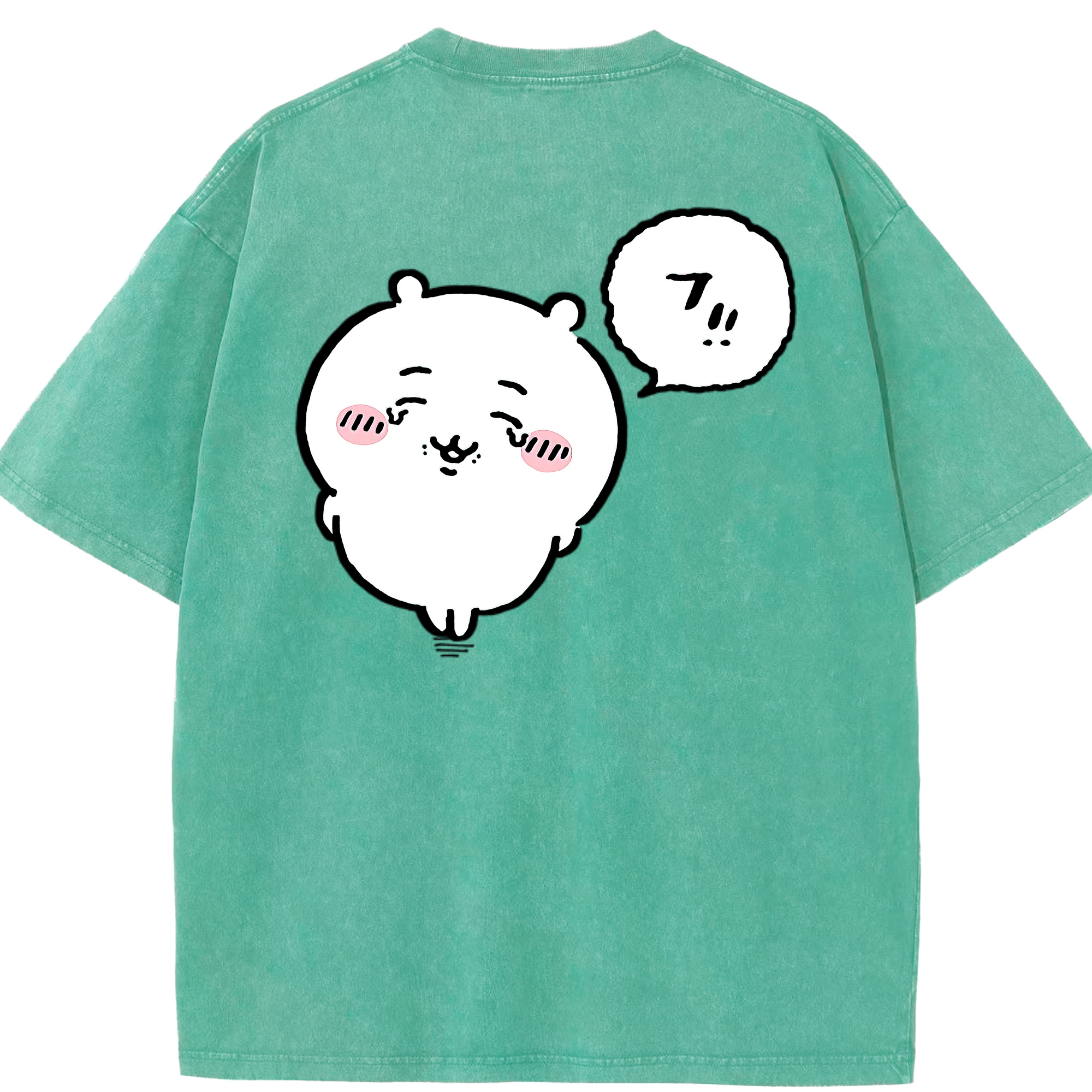 （画像用） ちいかわ ちいかわ Chii-kawa chiikawa 綿100% ヴィンテージ風 半袖Tシャツ（背面プリント）